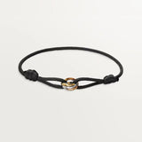925 Silver Gold-Plated Three-Ring Bracelet European and American Jewelry