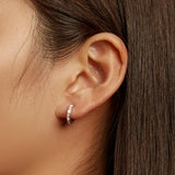 925 Silver Plaid Earrings Light Pink Enamel Drop Earrings