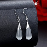 925 Silver Long Drop Earrings Japanese Style