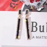 925 Silver Zircon Asymmetric Earrings for Women