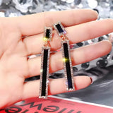 925 Silver Zircon Asymmetric Earrings for Women