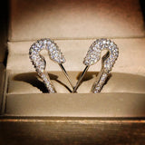 925 Silver Personalized Zircon Pin Mini Earrings for Party Birthday
