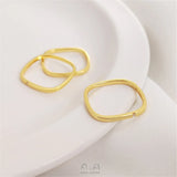925 Silver Plated Square Ring Women's Small Square Ring