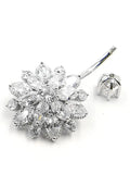 925 Silver Sunflower Crystal Belly Piercing for Women