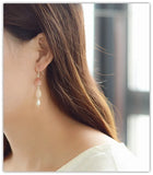 925 Silver Shell Earrings Long
