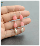 925 Silver Shell Earrings Long