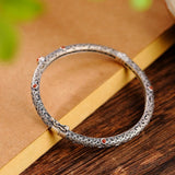 Vintage Ethnic Tourmaline Bracelet for Women Fine Bangles Party Jewelry