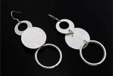 925 Silver Wedding Geometric Pendant Necklace Set