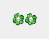 925 Silver Women's Pearl Earrings, Classical Design