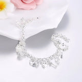 925 Silver Charms Bracelet with Zircon for Women