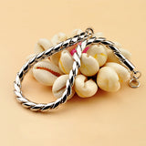 925 Sterling Silver Woven Bracelet for Men