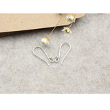 925 Silver Thai Silver Ear Hooks 9*22mm 5pairs