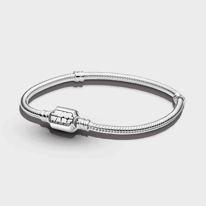 925 Sterling Silver Stitch Bracelet Castle Heart Fit Original Charm Jewelry