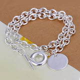 925 Silver 20 Inch Heart Pendant Necklace for Women