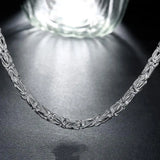 925 Silver Domineering Retro Faucet Men's Necklace
