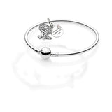 925 Silver Pave Dinosaur Charm for Pan Bracelets - Set for Women