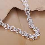 925 Silver Bracelet Women 8in Valentine Heart Inlaid Stone Romantic Jewelry