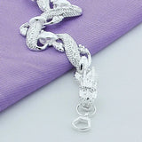 925 Sterling Silver Big Dragon Chain Bracelet for Men Party Wedding Jewelry Gift