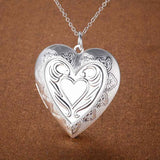 Heart Necklace 925 Silver Women
