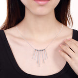 925 Silver Jewelry Set Charms Earrings Necklace for Party Wedding
