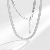 925 Silver Snake Necklace Chain Wedding Jewelry Party Bijoux