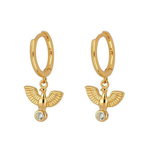 925 Silver Snake Pendant Hoop Earrings Women Animal Jewelry