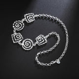 925 Silver Spiral Pattern Pendant Necklace for Women
