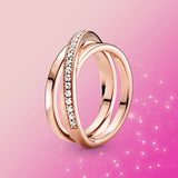 925 Silver Zircon Princess Ring for Women