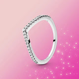 925 Silver Zircon Princess Ring for Women