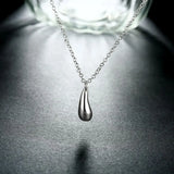 925 Silver Water Drop Pendant Set for Women Party