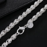 925 Silver Necklace 20/24 in Chain Party Wedding Jewelry Christmas