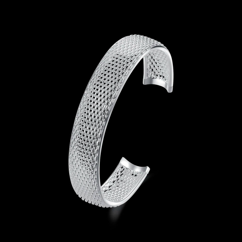925 Silver Vintage Bangles Cuff Bracelets for Women