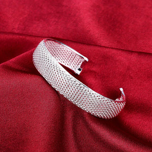 925 Silver Vintage Bangles Cuff Bracelets for Women