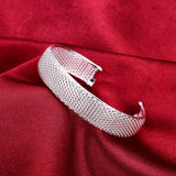 925 Silver Vintage Bangles Cuff Bracelets for Women