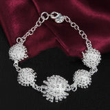 925 Sterling Silver Fireworks Chain Bracelet for Women