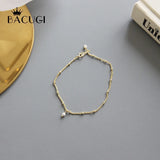925 Sterling Silver Freshwater Pearl Bracelet for Women