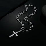 925 Silver Cross Necklace Women Wedding Jewelry Christmas