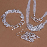 925 Silver Bridal Wedding Jewelry Set for Women