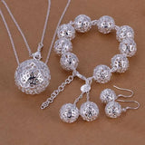 925 Silver Bridal Wedding Jewelry Set for Women