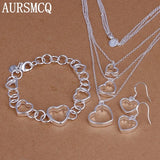 925 Silver Bridal Wedding Jewelry Set for Women