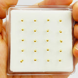 925 Silver 1.8mm Ball Nose Piercing Nose Pin Bone Nostril Stud 20pcs