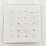 925 Silver 1.8mm Ball Nose Piercing Nose Pin Bone Nostril Stud 20pcs