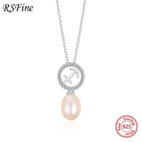 925 Silver Constellation Necklace Fresh Water Pearl Choker Women Jewelry