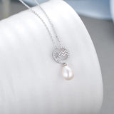 925 Silver Constellation Necklace Fresh Water Pearl Choker Women Jewelry