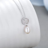 925 Silver Constellation Necklace Fresh Water Pearl Choker Women Jewelry