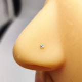 925 Silver 2mm Crystal Nose Stud Pin Jewelry Nariz Piercing Nez 20PCS