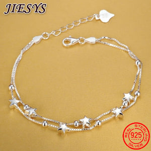 Women's 925 Silver Stars Bracelet