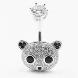 925 Silver Belly Bar CZ Belly Piercing Body Jewelry