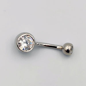 925 Silver Belly Button Bar Navel Ring Body Piercing Jewellery