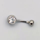 925 Silver Belly Button Bar Navel Ring Body Piercing Jewellery